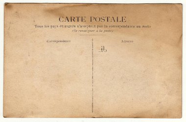 Paris, Fransa - Circa 1900'lerde: vintage fotoğraf arka