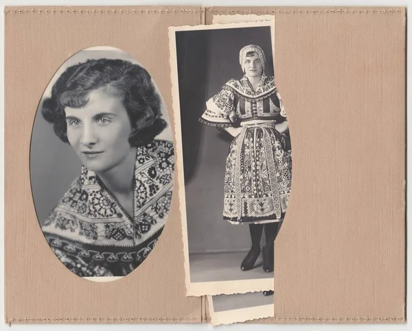 Hodonin Repubblica Czechoslovak Circa 1920 Foto Epoca Mostrano Una Donna — Foto Stock