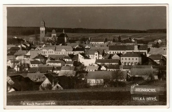 Velka Bites Heinrichs Protectorate Bohemia Moravia August 1944 Vintage Photo — 图库照片