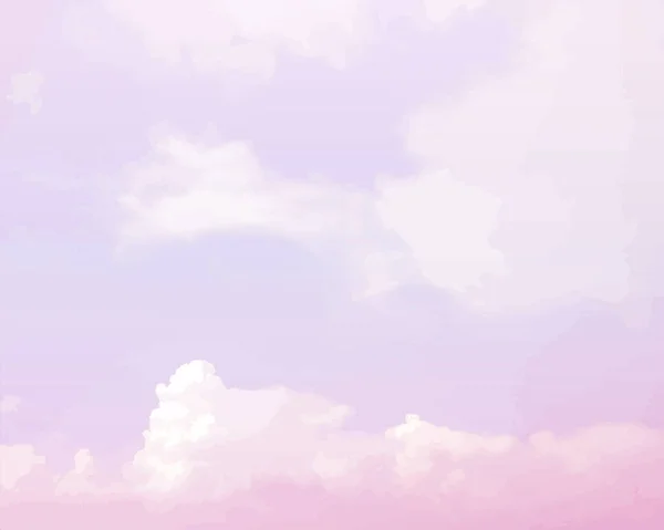 Chmury Niebo Różowy Tło Sztuka Kolorowy Ilustrator — Zdjęcie stockowe