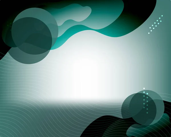 Темно Зелений Абстрактний Фон Виглядає Сучасна Кругова Хвиля — стокове фото