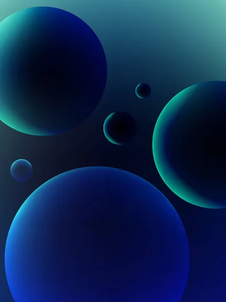 Тривимірний Фон Темно Синього Кола Землі Вертикальний — стокове фото