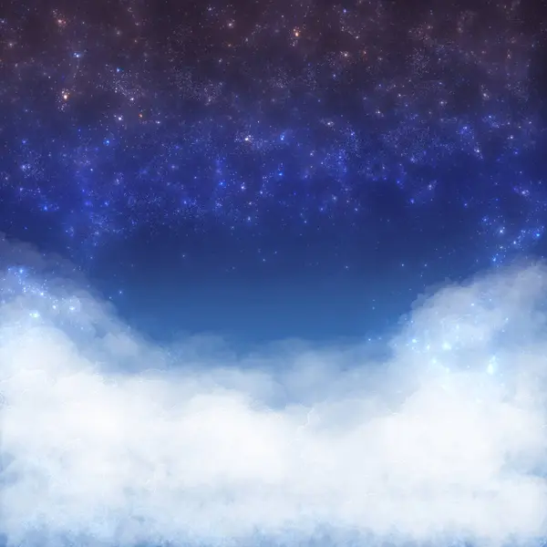 Geceleyin gökyüzünde yıldızların olduğu gökyüzü