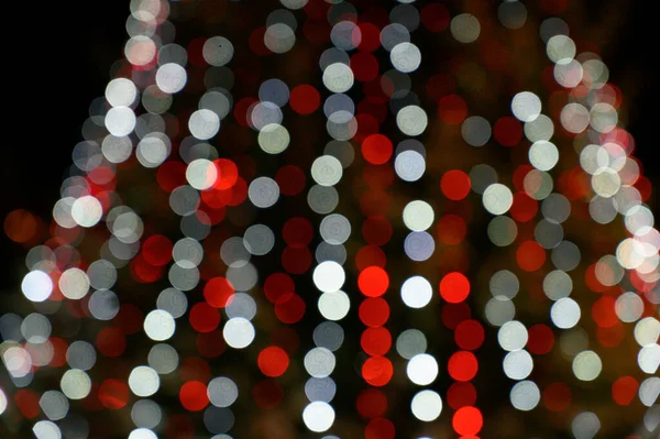Arrière Plan Abstrait Noël Avec Arbre Noël Avec Décorations Lumières — Photo