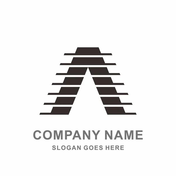 Monogramm Buchstabe Vector Logo Template — Stockvektor