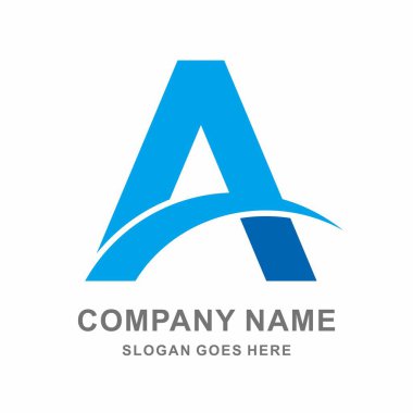Monogram Harf A Vektör Logo Şablonu