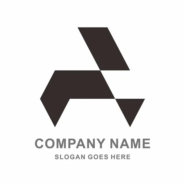Carta Monograma Modelo Logotipo Vetor — Vetor de Stock