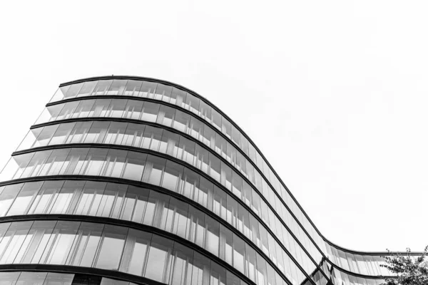 Сучасна Будівля Відні Концепція Дизайну Сучасна Архітектура Чорно Білий Вигляд — стокове фото