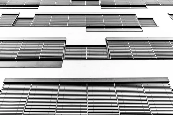 Bâtiment Moderne Vienne Concept Design Architecture Contemporaine Look Noir Blanc — Photo