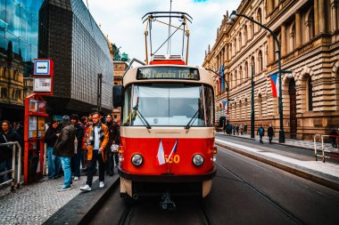 Prag, Çek Cumhuriyeti - 17 Kasım 2024: Prag 'da Özgürlük ve Demokrasi İçin Mücadele Günü