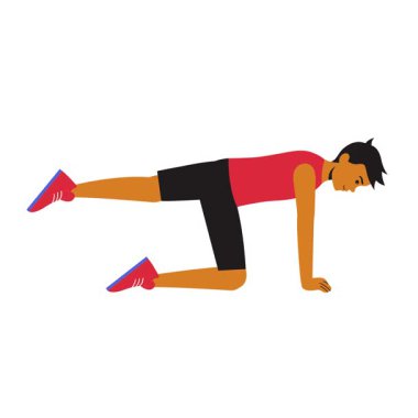 Kalça kaslarını çalıştırmak ve bacak gücünü arttırmak için geri teper..