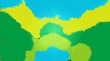 Barselona şehir görünümleri ve soyut desenler 