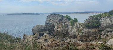 İspanya 'nın kuzeyi, deniz manzarası ve detayları 