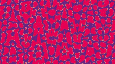 Farklı renk ve biçimlere sahip soyut çizimler 