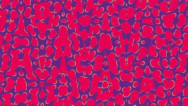 Farklı renk ve biçimlere sahip soyut çizimler 