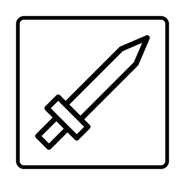 Schwerter Ikone Die Sozialen Medien Kennzeichnen Symbole Vektor Illustration Isoliert — Stockvektor