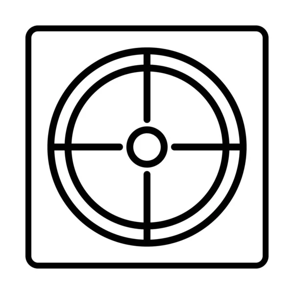 目标Icon 社交媒体的标志图标 为图形 网页设计 应用程序和网站隔离的向量说明 — 图库矢量图片