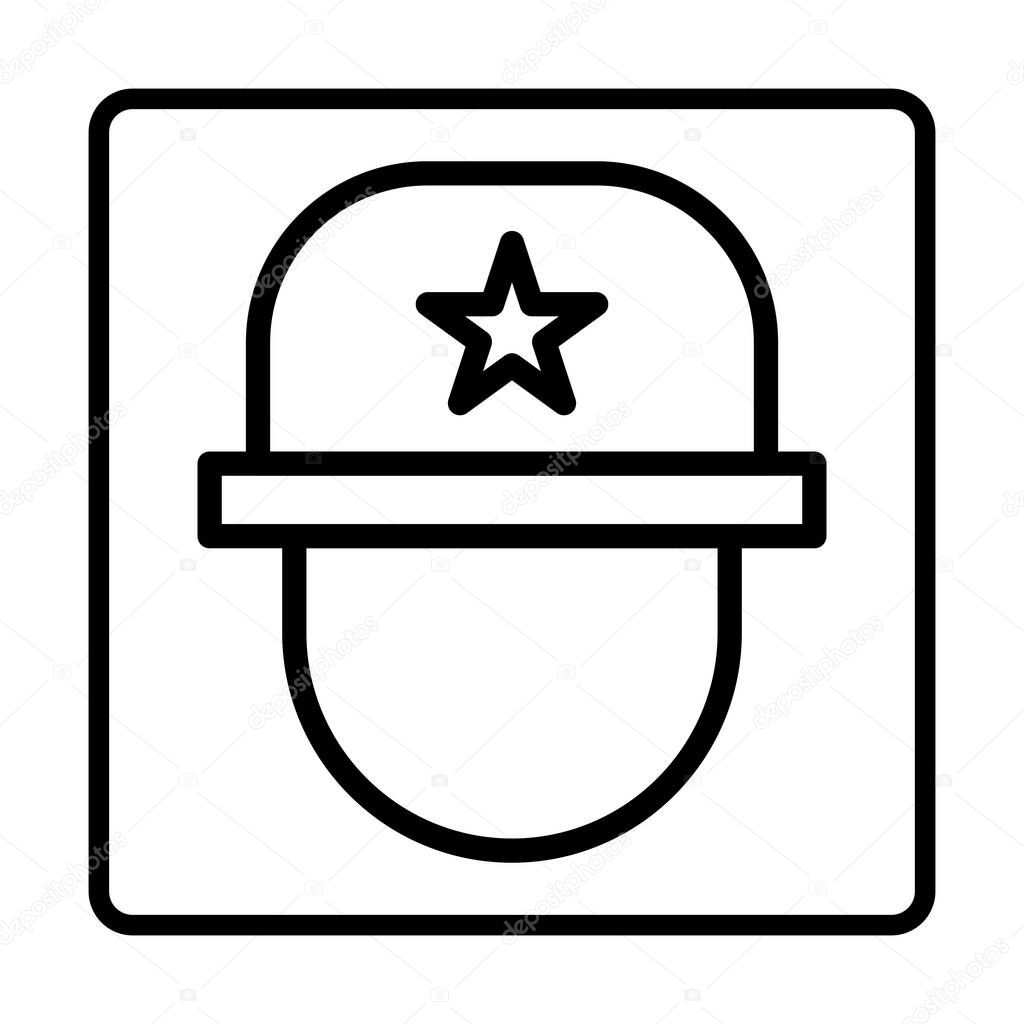 Hat Icon. Social media sign icons. Vector illustration isolated for graphic, web design, apps and websites