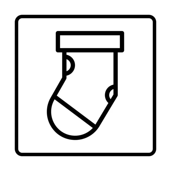 Socken Ikone Die Sozialen Medien Kennzeichnen Symbole Vektor Illustration Isoliert — Stockvektor