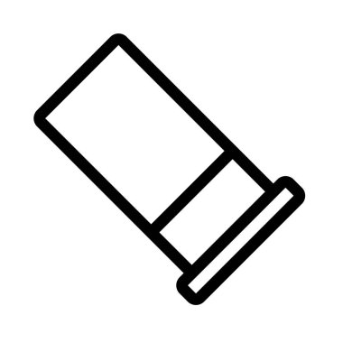 Mermi illüstrasyon vektörü ve simge simgesi. Ordu silahı simgesi mükemmel. Mobil konsept ve web uygulamaları tasarımı için modern koleksiyondan simge işareti.