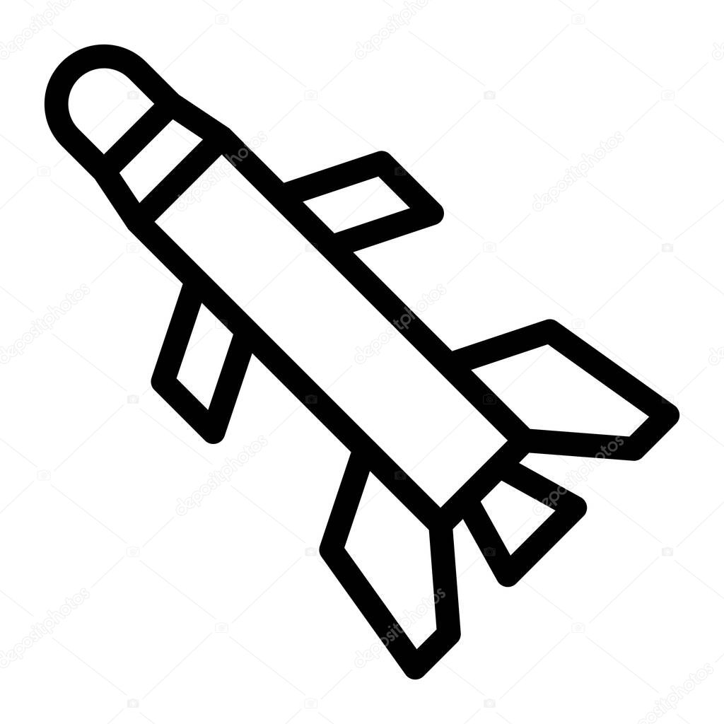 Rocket illustration vector and logo Icon Army weapon icon perfect. Icon sign from modern collection for mobile concept and web apps design.