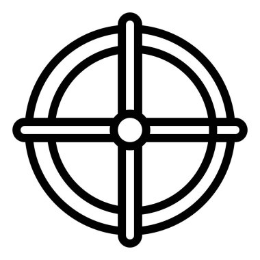 Hedef illüstrasyon vektörü ve Simge Ordusu silah simgesi mükemmel. Mobil konsept ve web uygulamaları tasarımı için modern koleksiyondan simge işareti.