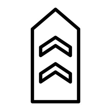 Rozet çizim vektörü ve Simge Ordusu silah ikonu mükemmel. Mobil konsept ve web uygulamaları tasarımı için modern koleksiyondan simge işareti.