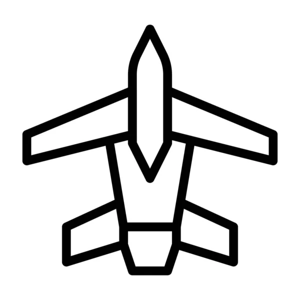 Jet Illustrazione Vettoriale Logo Icona Arma Dell Esercito Icona Perfetta — Vettoriale Stock