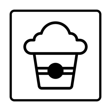 Pasta dualton simgesi. Sosyal medya simgeleri. Grafik, web tasarımı, uygulamalar ve web siteleri için izole edilmiş vektör illüstrasyonu