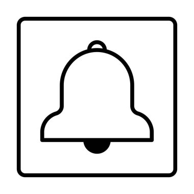 Çan Dualtone Simgesi. Sosyal medya simgeleri. Grafik, web tasarımı, uygulamalar ve web siteleri için izole edilmiş vektör illüstrasyonu