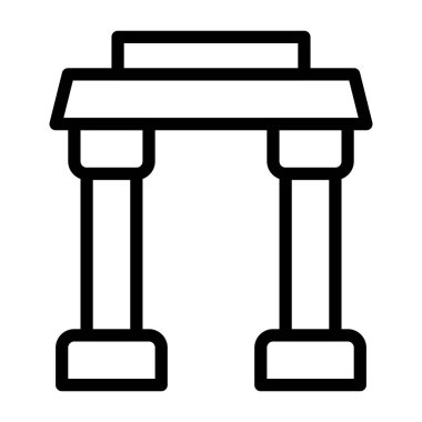 Kemer illüstrasyon vektörü ve logo yeni yıl simgesi mükemmel. Mobil konsept ve web için modern koleksiyon simgesi. Güzel tasarım..