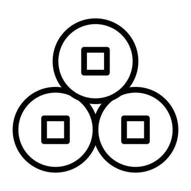 Madeni para aklama vektörü ve yeni yıl logosu mükemmel. Mobil konsept ve web için modern koleksiyon simgesi. Güzel tasarım..