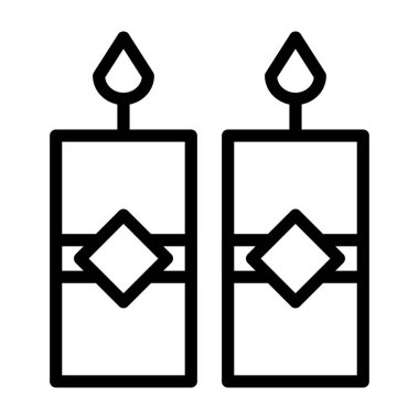 Mum illüstrasyon vektörü ve yeni yıl logosu mükemmel. Mobil konsept ve web için modern koleksiyon simgesi. Güzel tasarım..