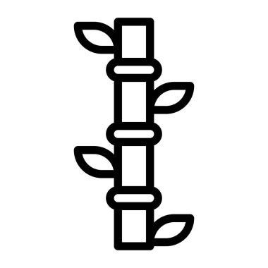 Bambu illüstrasyon vektörü ve yeni yıl logosu mükemmel. Mobil konsept ve web için modern koleksiyon simgesi. Güzel tasarım..