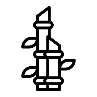 Bambu illüstrasyon vektörü ve yeni yıl logosu mükemmel. Mobil konsept ve web için modern koleksiyon simgesi. Güzel tasarım..