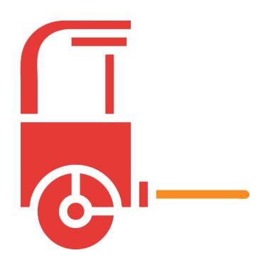 Çekçek katı kırmızı illüstrasyon vektörü ve yeni yıl logosu mükemmel. Mobil konsept ve web için modern koleksiyon simgesi.