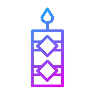 candle gradient illustration vector and logo new year icon perfect. Icon sign from modern collection for mobile concept and web. Nice design perfect.