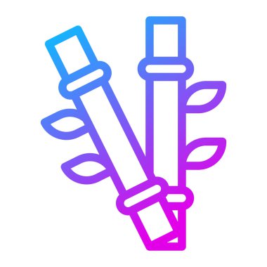 bamboo gradient illustration vector and logo new year icon perfect. Icon sign from modern collection for mobile concept and web. Nice design perfect.