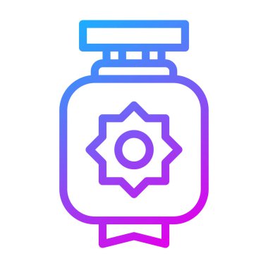 lantern gradient illustration vector and logo new year icon perfect. Icon sign from modern collection for mobile concept and web. Nice design perfect.