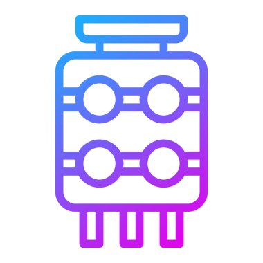 lantern gradient illustration vector and logo new year icon perfect. Icon sign from modern collection for mobile concept and web. Nice design perfect.