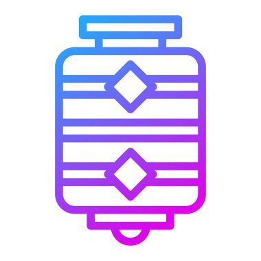 lantern gradient illustration vector and logo new year icon perfect. Icon sign from modern collection for mobile concept and web. Nice design perfect.