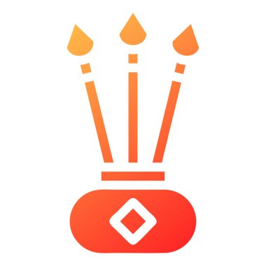 candle gradient solid illustration vector and logo new year icon perfect. Icon sign from modern collection for web. Nice design perfect.