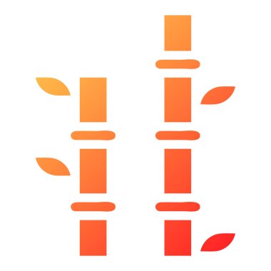 bamboo gradient solid illustration vector and logo new year icon perfect. Icon sign from modern collection for web. Nice design perfect.