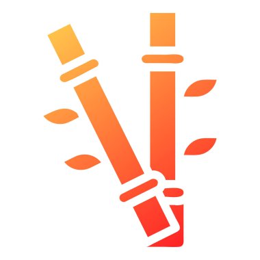 bamboo gradient solid illustration vector and logo new year icon perfect. Icon sign from modern collection for web. Nice design perfect.