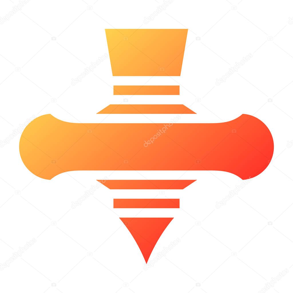 Spinning gradient solid illustration vector and logo new year icon perfect. Icon sign from modern collection for web. Nice design perfect.