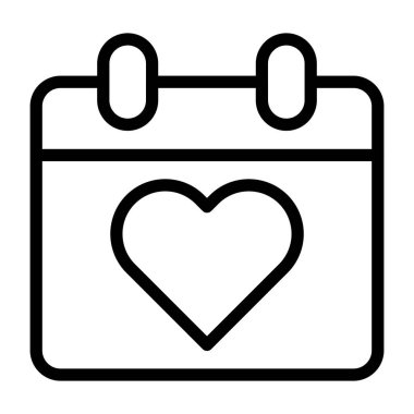 calendar outline valentine illustration vector and logo new year icon perfect. Icon sign from modern collection for web. Nice design perfect.