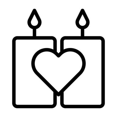 candle outline valentine illustration vector and logo new year icon perfect. Icon sign from modern collection for web. Nice design perfect.
