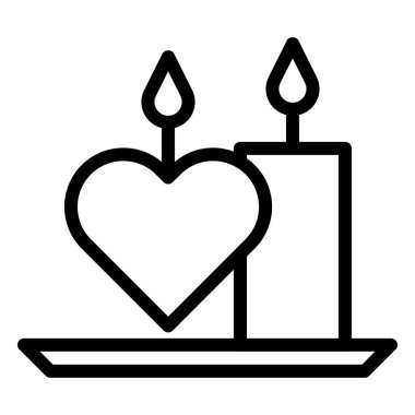 candle outline valentine illustration vector and logo new year icon perfect. Icon sign from modern collection for web. Nice design perfect.