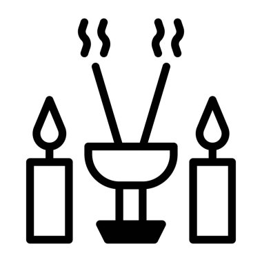 incense dualtone illustration vector and logo new year icon perfect. Icon sign from modern collection for web. Nice design perfect.