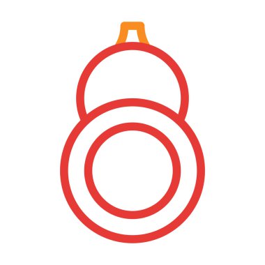 Calabash multicolor red illustration vector and logo new year icon perfect. Icon sign from modern collection for web. Nice design perfect.